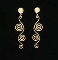 Ohrhänger "India" in Gelbgold 750, Atelierarbeit