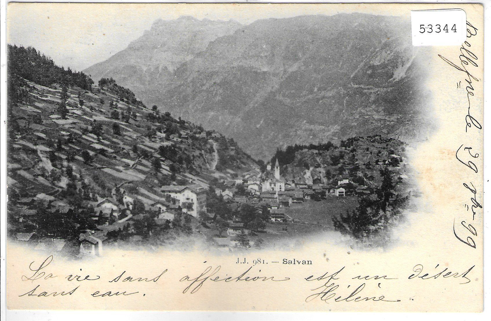 Cartes postales: Salvan - Vue generale – D'occasion à Ettingen par Kartenplanet