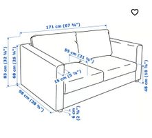 IKEA-Sofa (inkl. zusätzlichem hellgrauen Bezug)