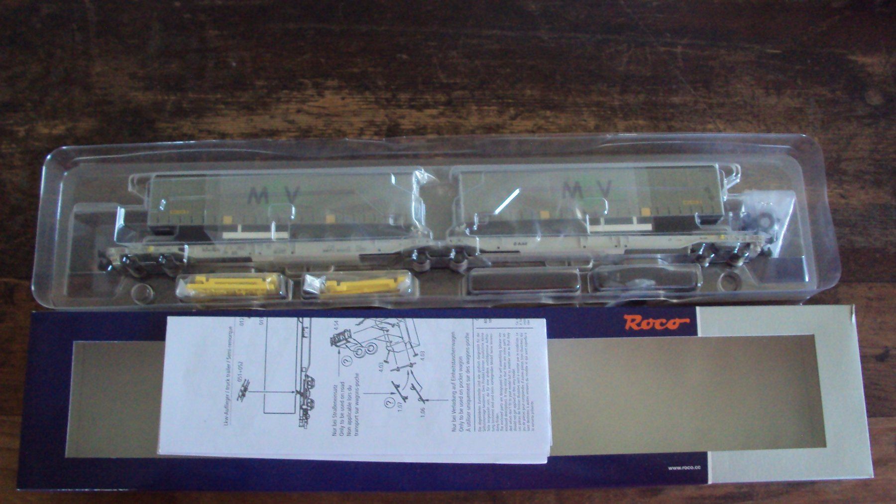 Roco Modellini di ferrovie: ROCO 67404 Doppeltaschenwagen AAE MOVE – Nuovo e nell'imballaggio originale da Beringen venduto da mar_j2nk 2