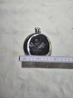 Edle, runde Edelstahl-Taschenflasche Appenzeller, 