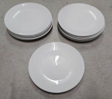 Set 12 Steelite Teller weiss, Durchmesser 23 cm neuwertig