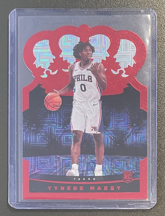 NBA Tyrese Maxey 2020 Crown Royale Red Rookie Card (Neu (gemäss ...