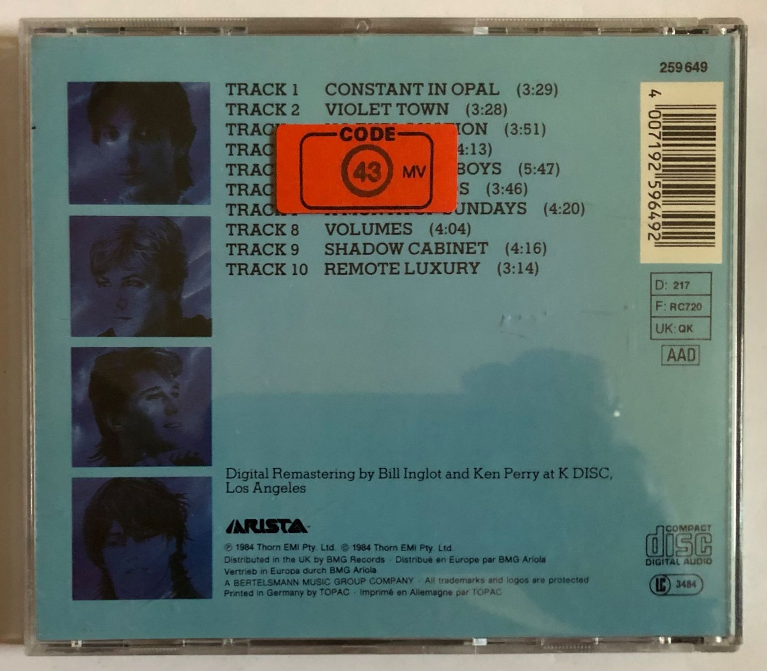 CDs: THE CHURCH - REMOTE LUXURY – Gebraucht aus Poliez-Pittet von Newtown-Records 1