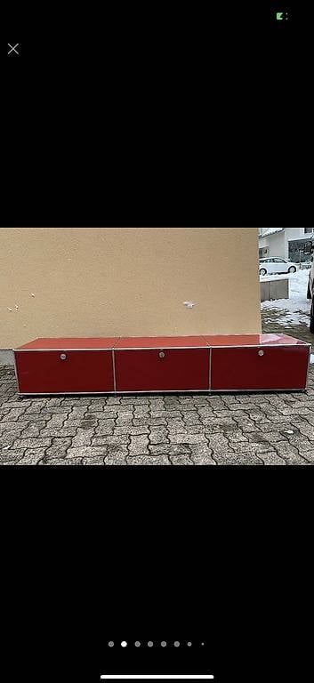 USM TV Möbel: USM Haller Sideboard Rot 1x3 – Gebraucht aus Dietikon von Kumar_Occasionen 1
