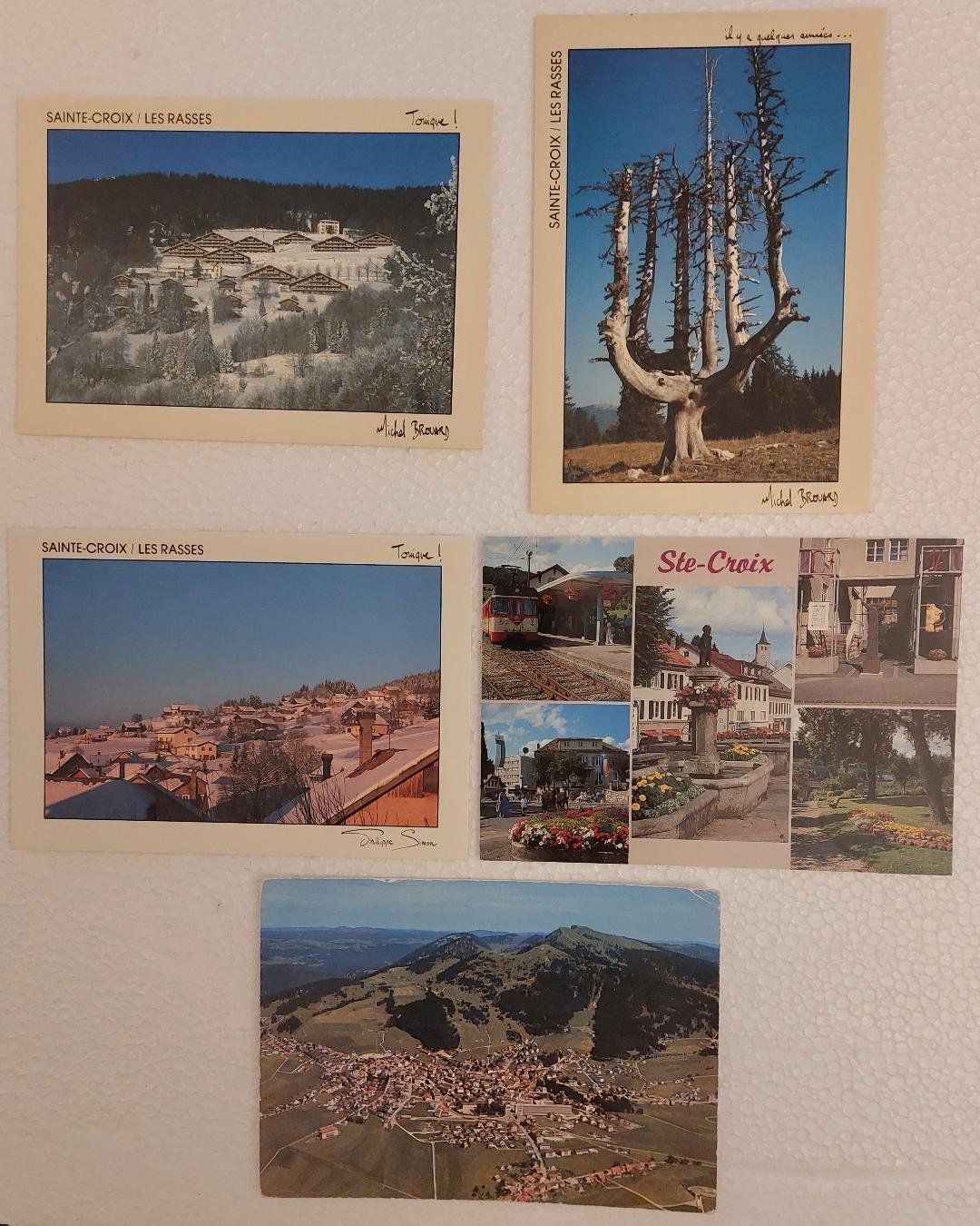 Cartoline postali: STE-CROIX  - Lot de 5 cartes – Usato da Delémont venduto da Domdom1