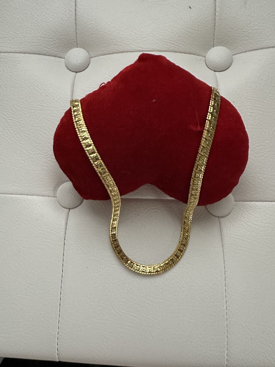 Catenine: Collier comme neuf plaque or ne change pas la couleur – Nuovo (secondo la descrizione) da Biel/Bienne venduto da orange1