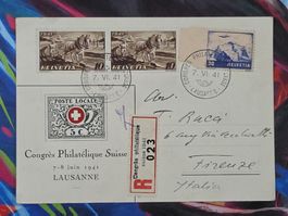 CL26 Carte Postale + Timbre Suisse 1941