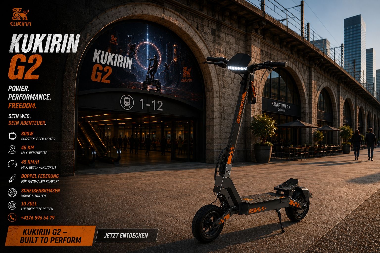 Kickboard: KuKirin G2 E-Scooter "Neu" – Nuovo e nell'imballaggio originale da Wettswil venduto da Imran0 4
