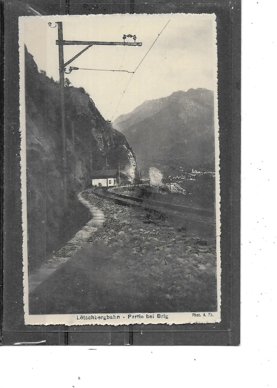 Cartoline postali: VS Lötschbergbahn - Partie bei Brig – Usato da Schocherswil venduto da Wilare