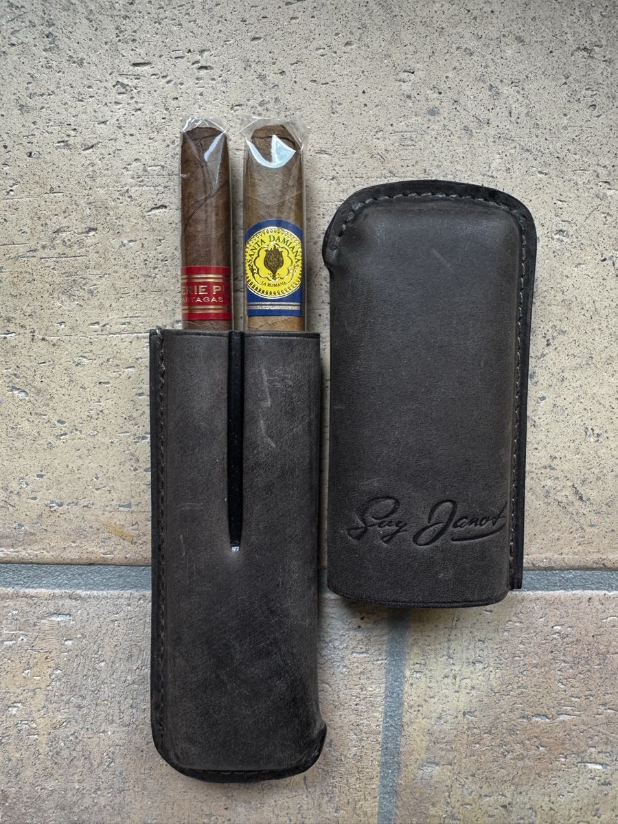 Sigari: Vintage Leather Cigar Case – Nuovo (secondo la descrizione) da Seuzach venduto da Wolf936 1