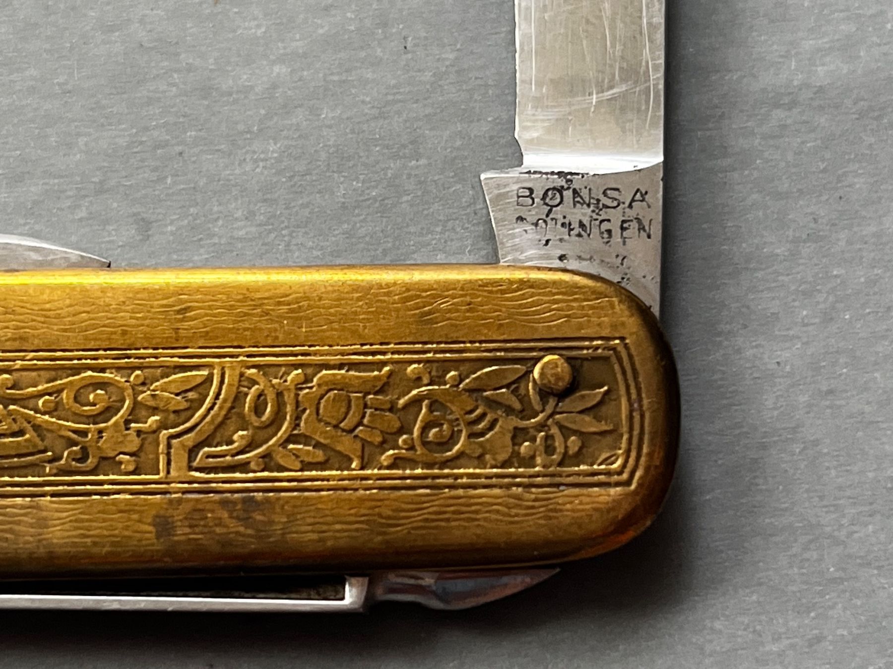 Solingen Coltelli tascabile: Antikes Sackmesser BONSA Solingen 80 mm - selten – Usato da Zürich venduto da FV.vintage 2