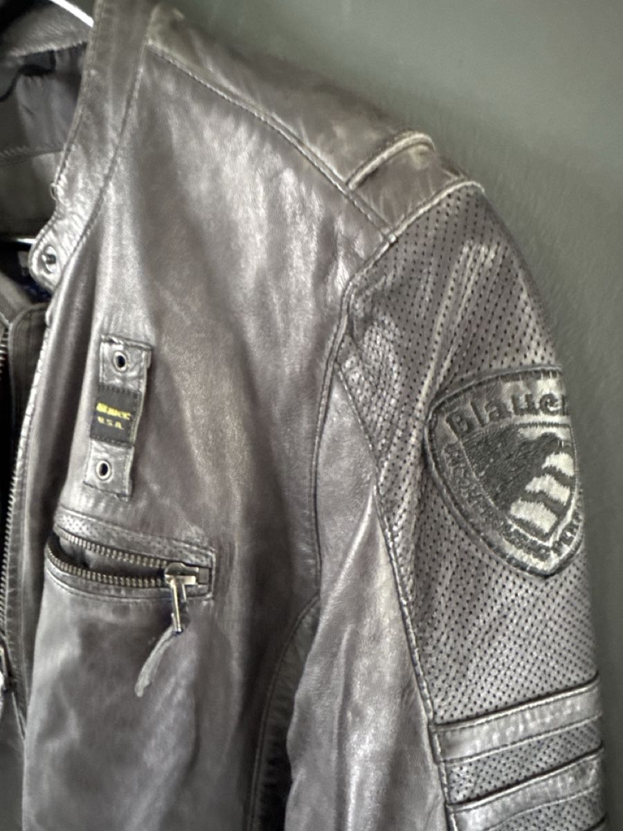 Giacche: Damen Lederjacke Blauer – Usato da Winden venduto da Vintage1977 2