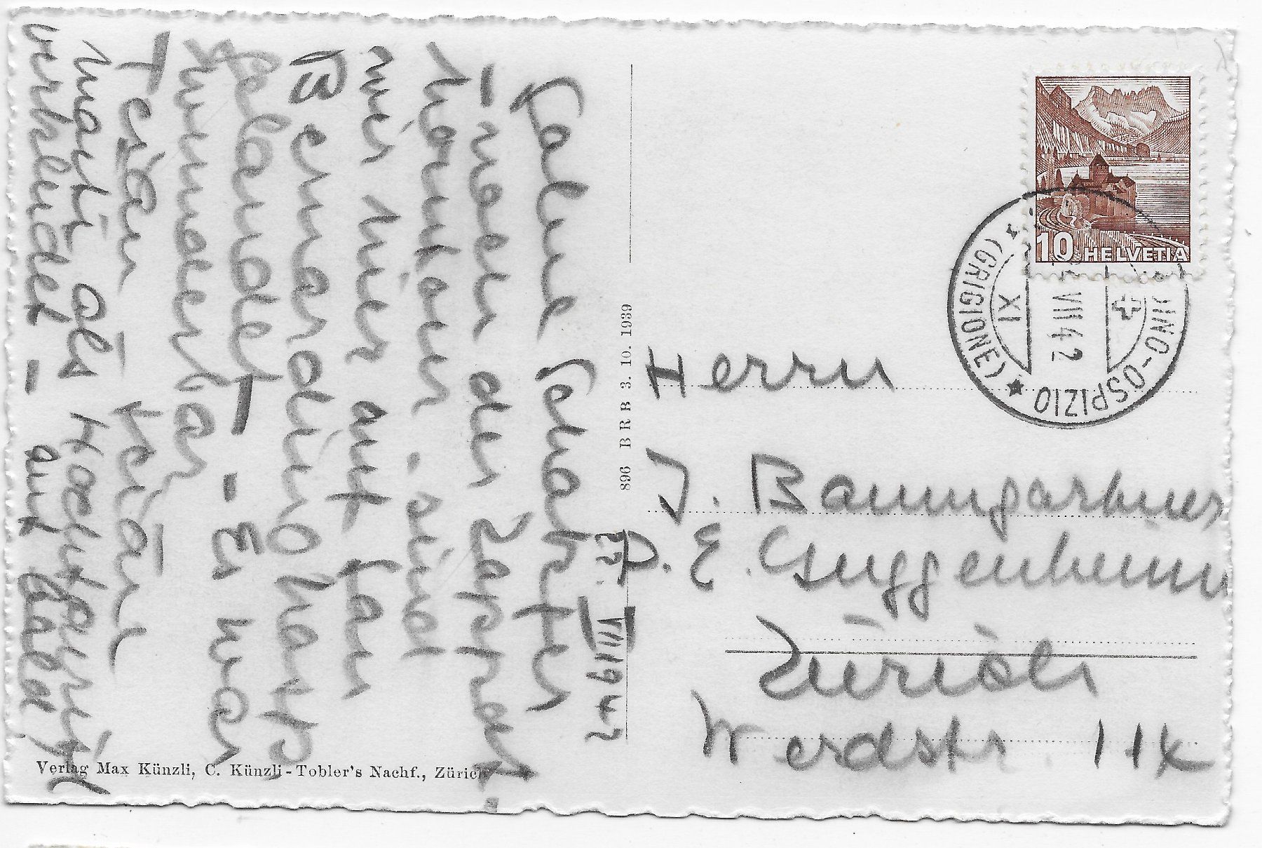 Cartoline postali: San Bernardino, lago ed ospizio – Usato da Hefenhofen venduto da Richsalz 1