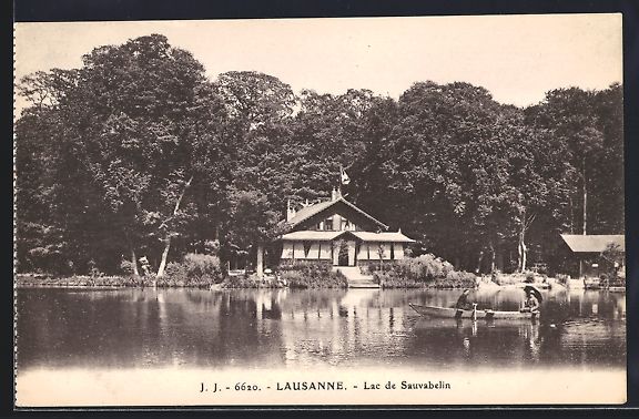 Cartoline postali: AK Lausanne, Lac de Sauvabelin – Usato da Berlin venduto da bartko-reher