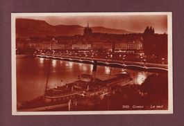 GENEVE la nuit - Bateau CGN