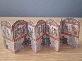 Antikes Miniatur-Leporello Casperle-Theater ca 1900, Rar