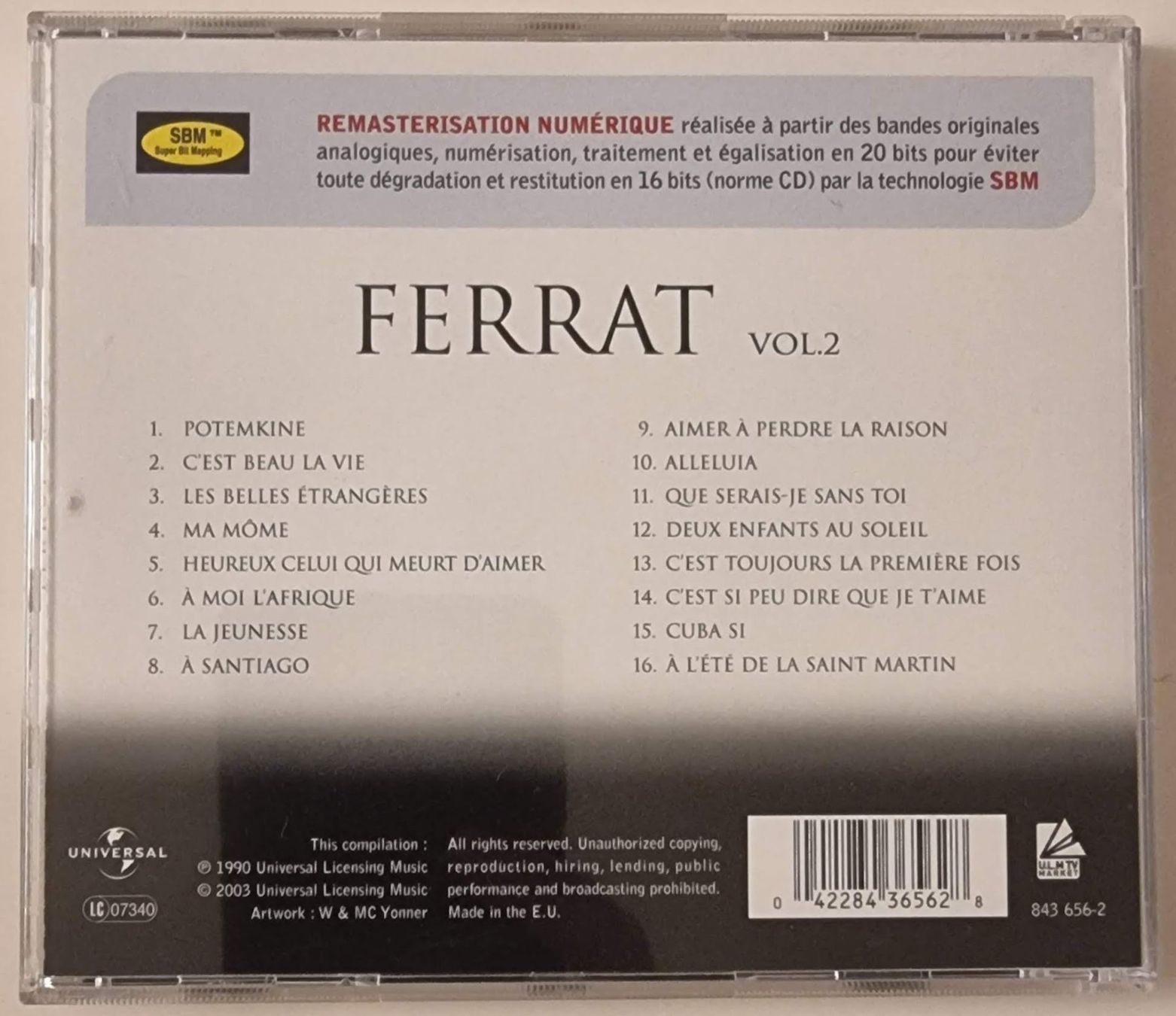 CD: Ferrat, Vol. 2 - Master Serie - CD Album – Usato da La Tour-de-Peilz venduto da Resize 1