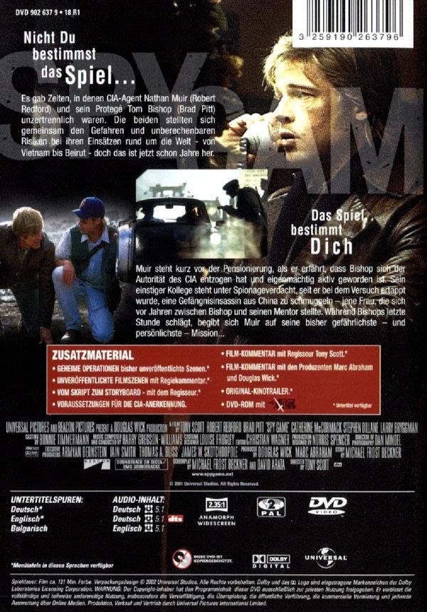Tutti i DVDs: Spy Game - Der finale Countdown (DVD) – Usato da Uzwil venduto da visions77 1