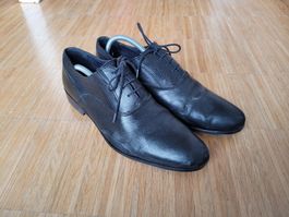 Schwarze Lederschuhe, Grösse 43, Top Zustand