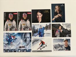 Autogrammsammlung Ski CH (9x Original signiert)