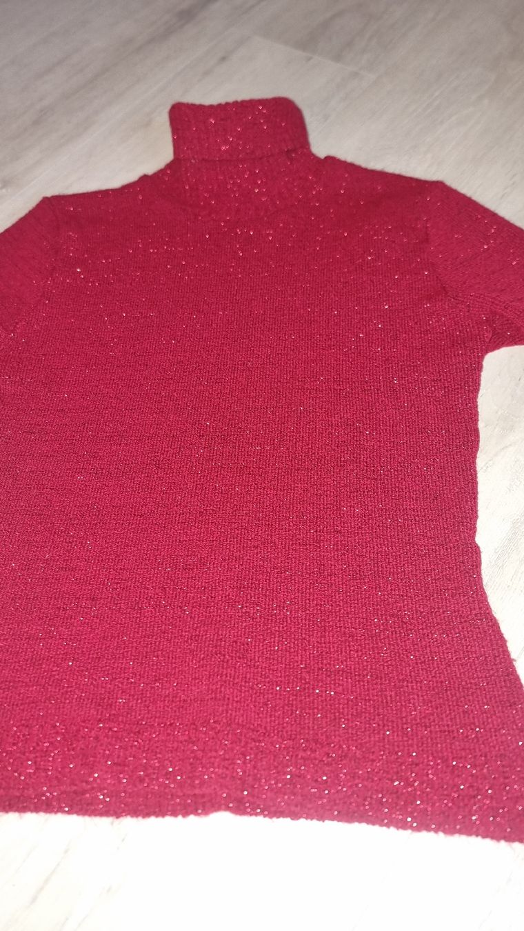 Maglioni & Felpe: Rollkragenpullover, Rot mit Glitzer, Grösse 36 Top! – Usato da Wigoltingen venduto da Zuckerfee84 1