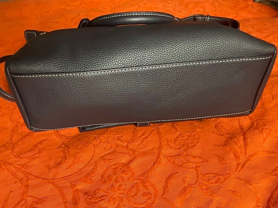 Picard Borse da donna: PICARD Lederhandtasche, dunkelblau, klassisch elegant – Usato da Utzigen venduto da Lasagne99 3