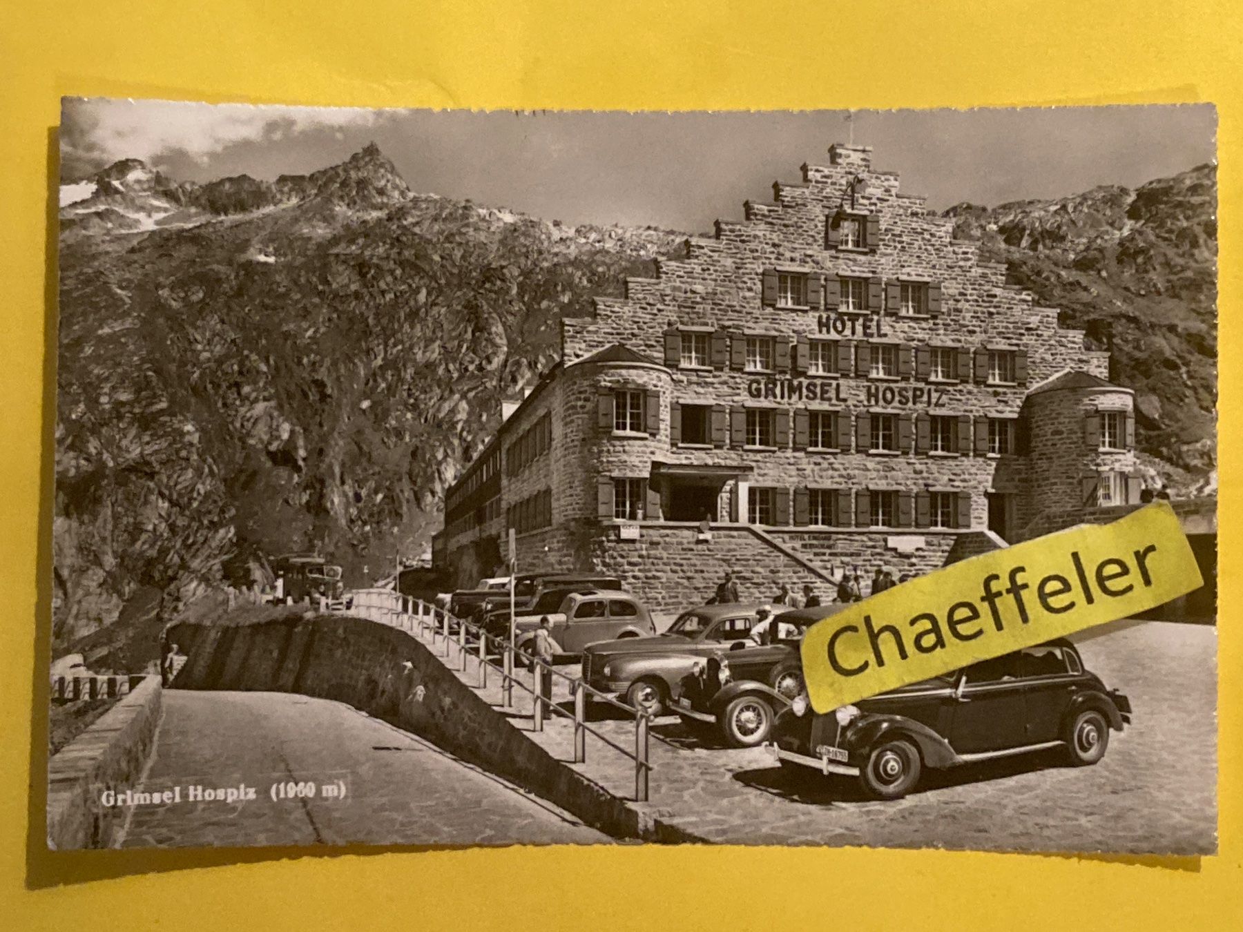 Cartoline postali: Grimsel Hospiz – Usato da Zürich venduto da Chaeffeler