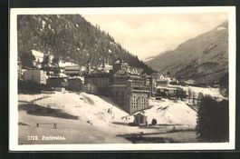 Pontresina, Ortsansicht aus der Vogelsch