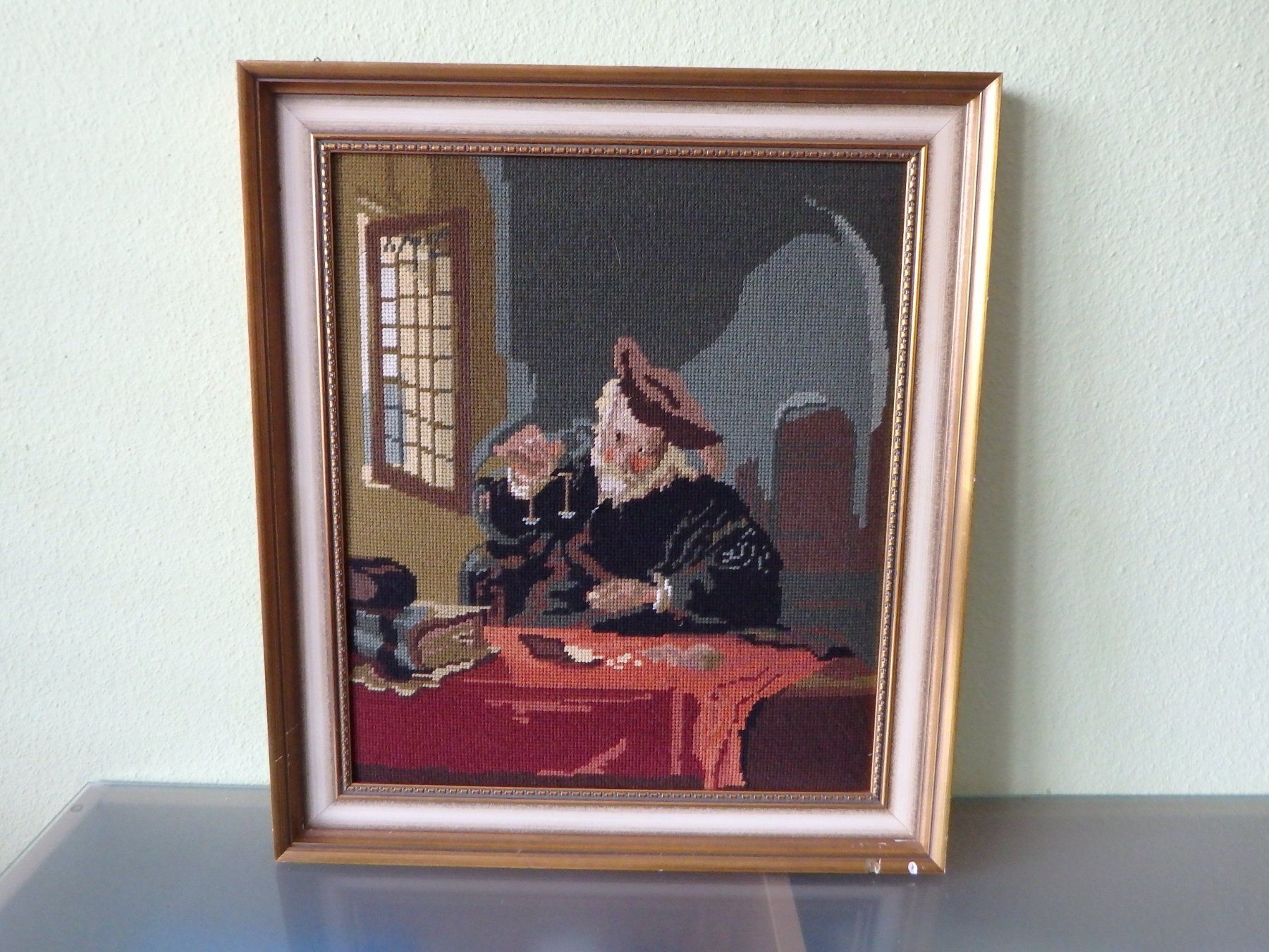 Foto & Immagini: Gobelin Bild der Goldwäger – Usato da Obergerlafingen venduto da Nurschi2011