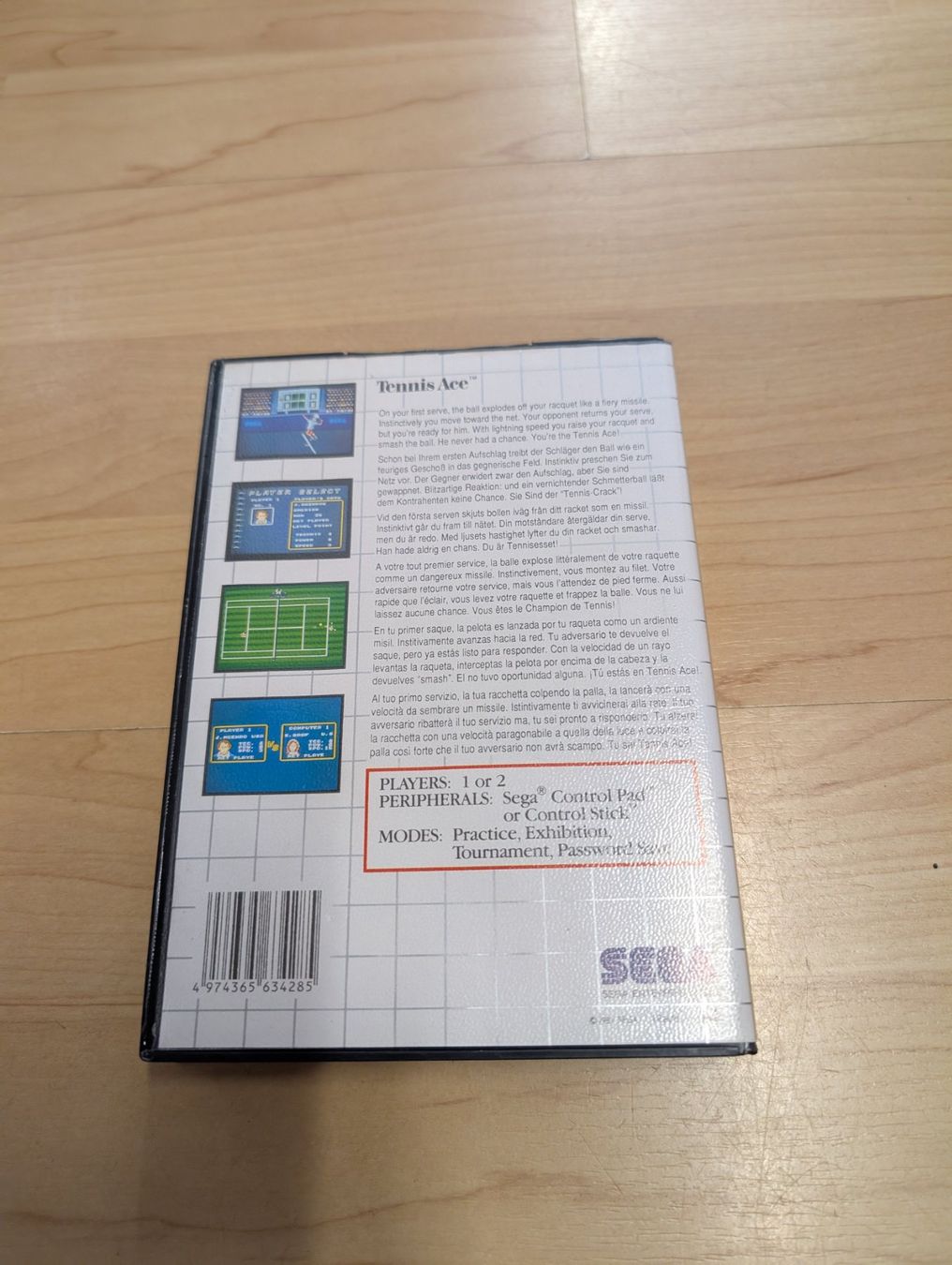 Spiele: Tennis ace Sega master system – Gebraucht aus Giubiasco von Ticinerd 1