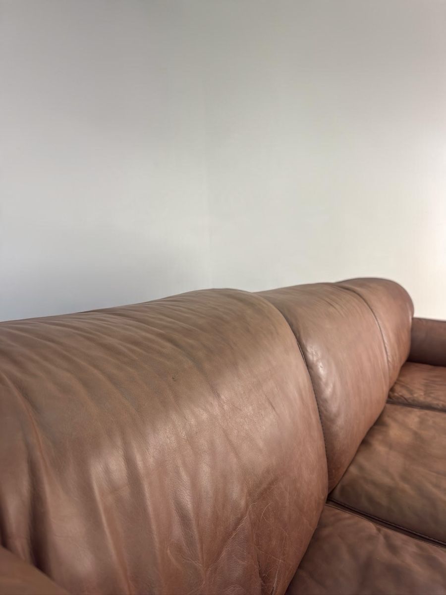 Sofas: Willi Schillig Ecksofa Vintage Echtleder Cognac – D'occasion à Bachenbülach par Sofalab.swiss 4