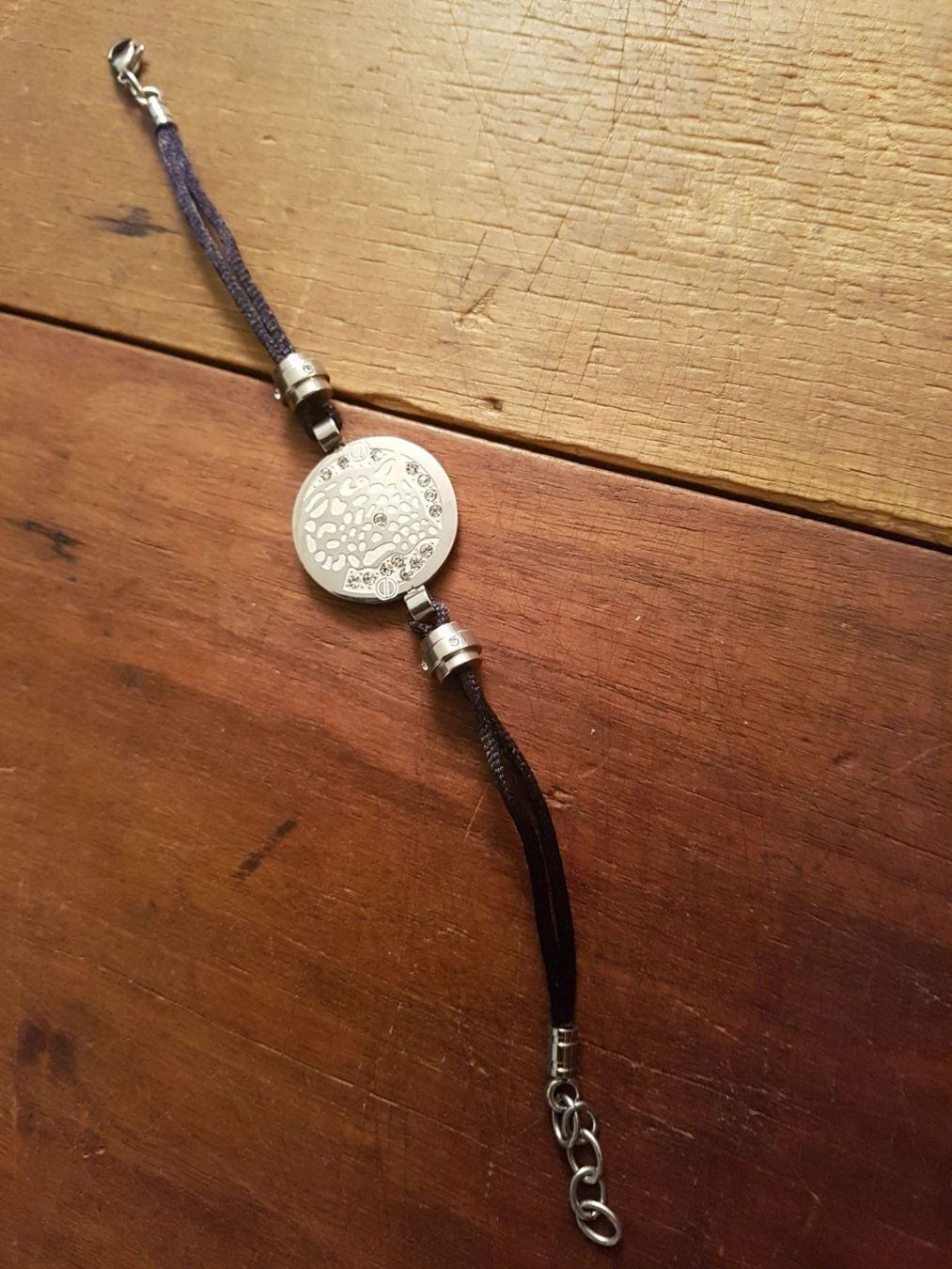Bracelets: Armband Leopard silberfarben schwarz Strass – D'occasion à Ettingen par Maranathatalitha 3