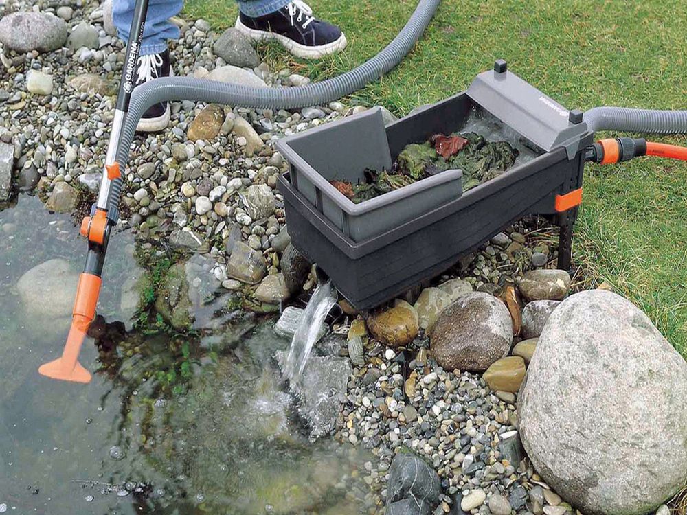 Gartenteich Reinigungsgerät GARDENA Teich Schlammsauger Set Kaufen