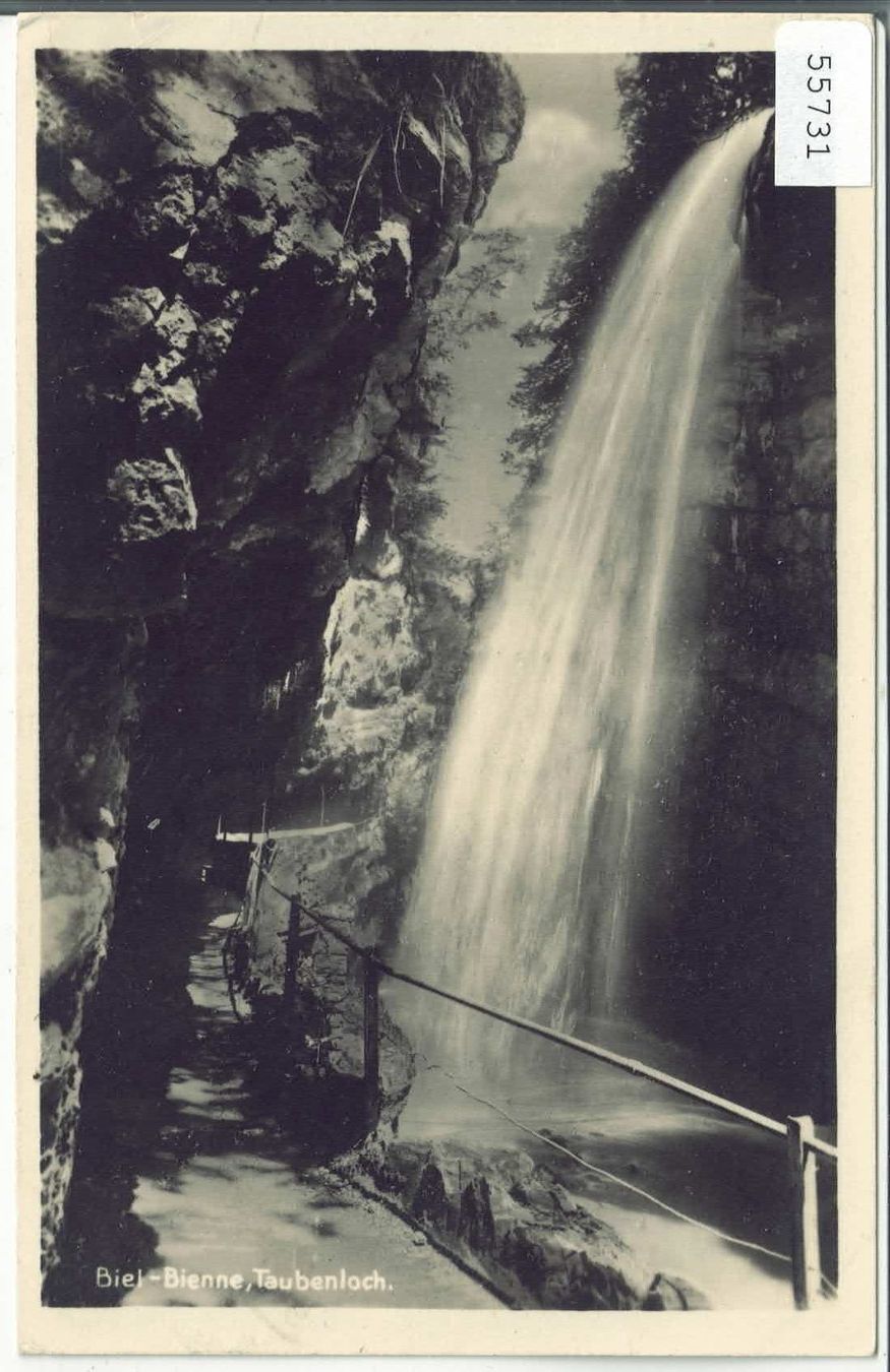 Cartoline postali: Biel-Bienne - Taubenloch - Gorges de la Suze – Usato da Ettingen venduto da Kartenplanet