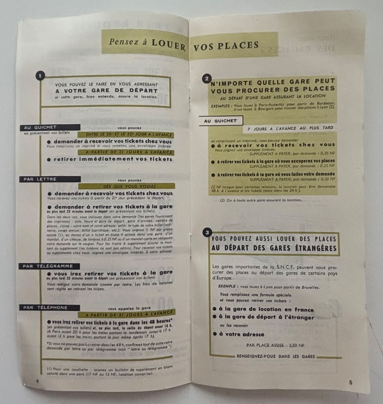 SNCF Documenti: Brochure SNCF - Bon voyage - Mars 1961 – Usato da Neuchâtel venduto da gefdeneuch 3