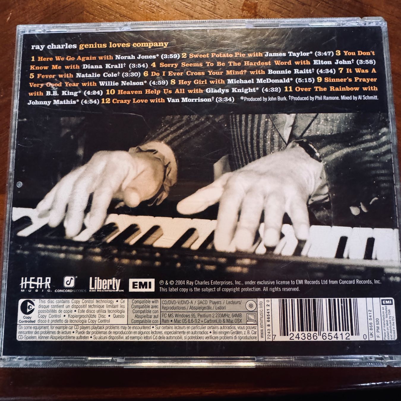 CD: Ray Charles Genius Loves Company CD – Usato da Merligen venduto da barratt 1