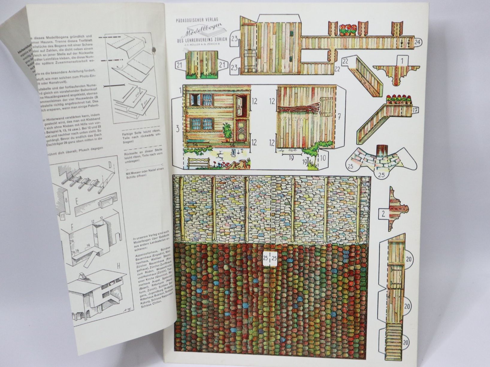 Kit bricolage: Bastelbogen Berner Haus, Modellbogen – Nuovo (secondo la descrizione) da Eschenbach SG venduto da Astalavista 1