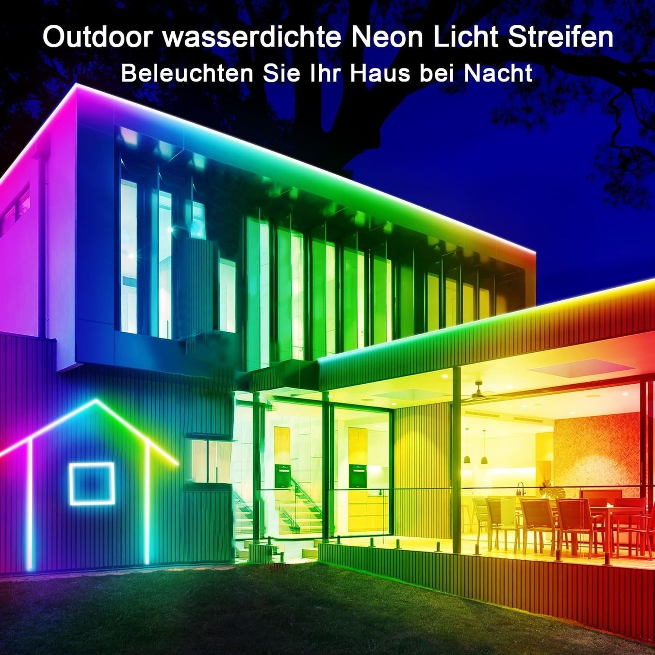 Ghirlande e barre luminose: 15m Neon LED Strip RGB – Nuovo e nell'imballaggio originale da Nuglar venduto da SmartLiving24 2