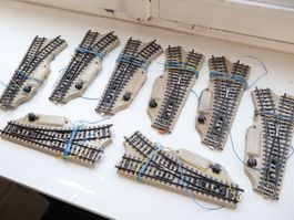 Märklin 8 x Elektro Weiche 5117 H0 M-Gleis