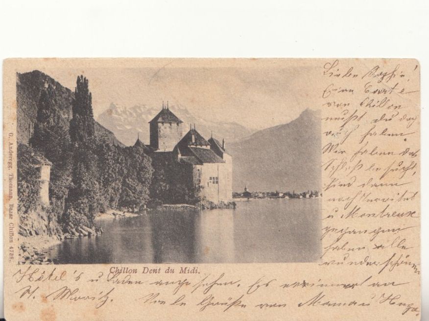 Cartoline postali: Chillon 1903 – Usato da Bürglen TG venduto da StampGraf