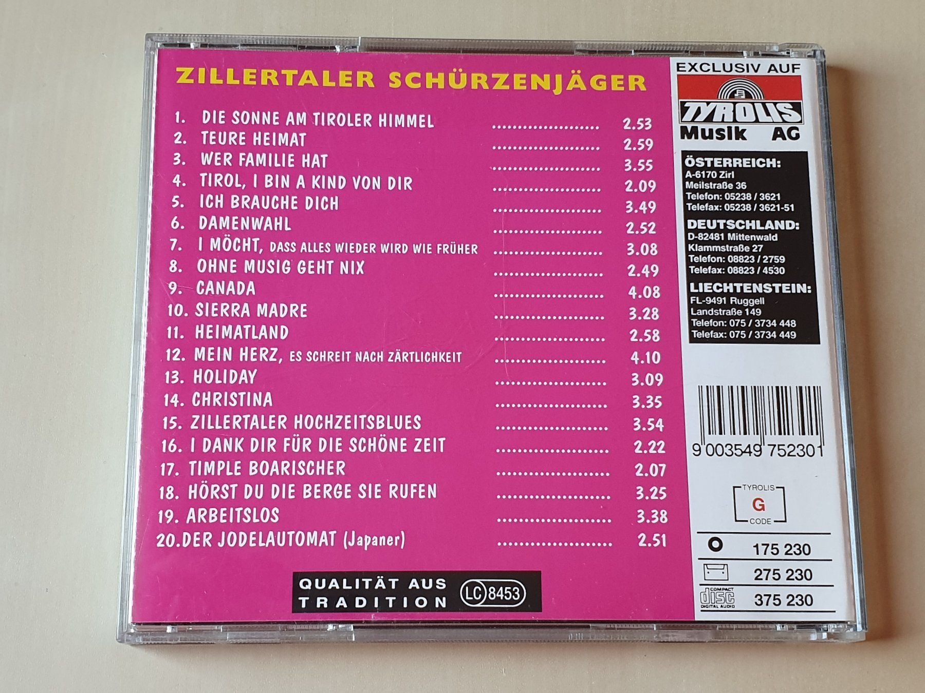 CDs: Zillertaler Schürzenjäger 20 Jahre – Gebraucht aus Stansstad von collectorsshop 1