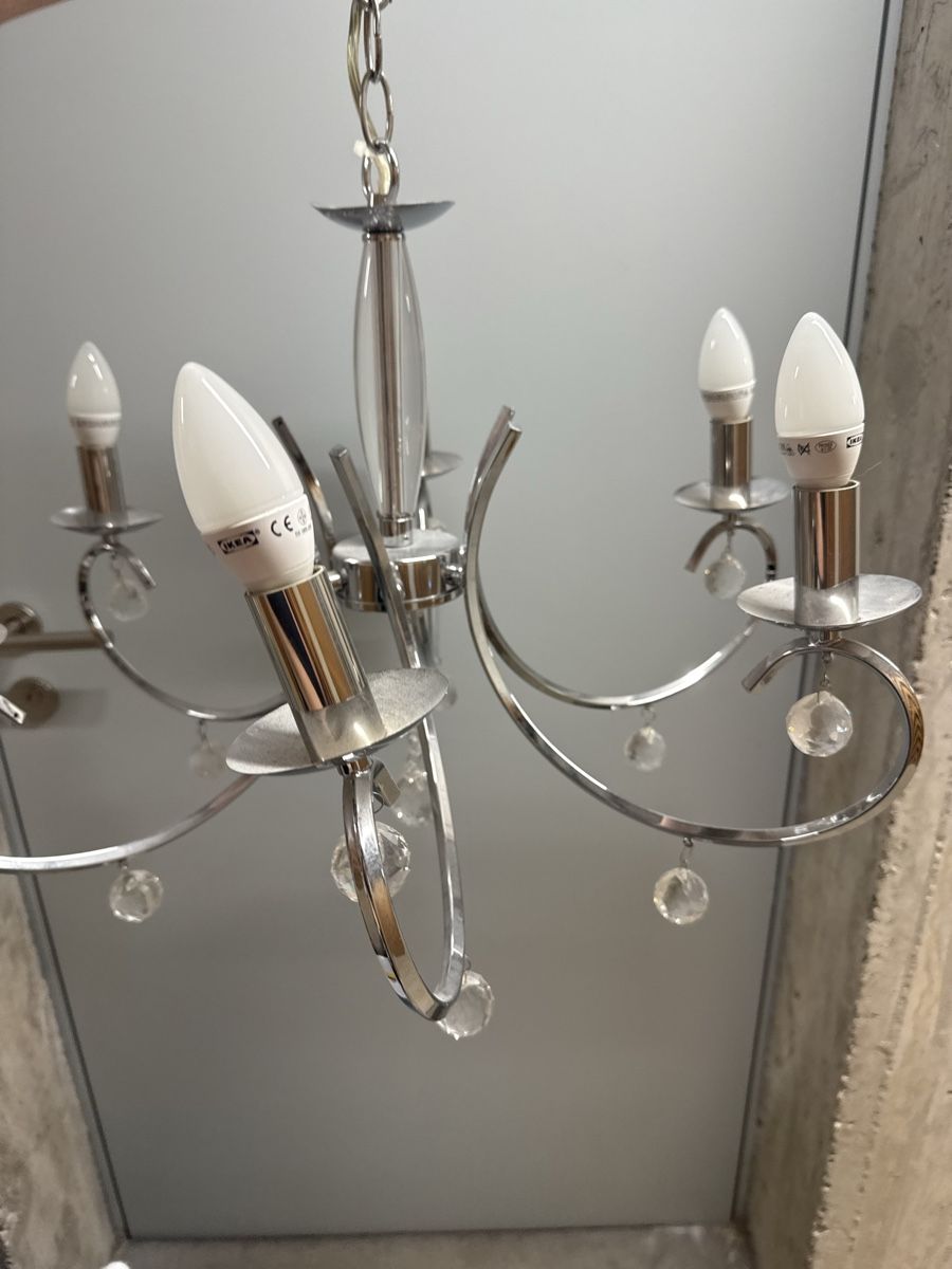 Lampadari & plafoniere: Chandelier Ceiling Lamp - Crystal Silver – Usato da Zürich venduto da wil_2sm9 4