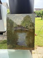 Original Oil Painting - Summer Landscape Scene, 33x42cm