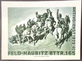 Soldatenmarke 2.WK, F Haubitzen Bttr 165, ges, Wi Art 339-2
