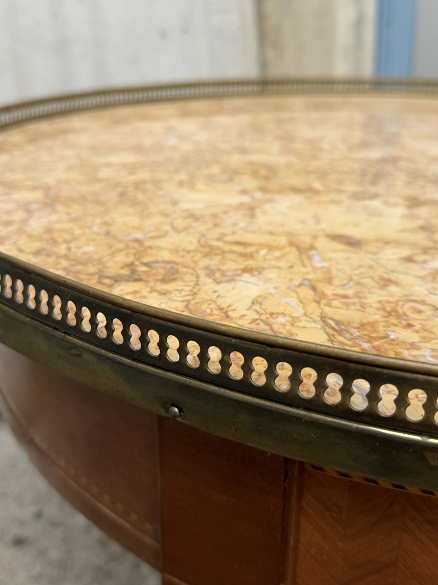 Tables: Table style marqueterie plateau marbre  – D'occasion à Bussigny par Stolerparadox 9