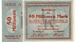 Idar Birkenfeld 50 Mil.Mark Serie A 15.08.1923 VZ+-VZ++