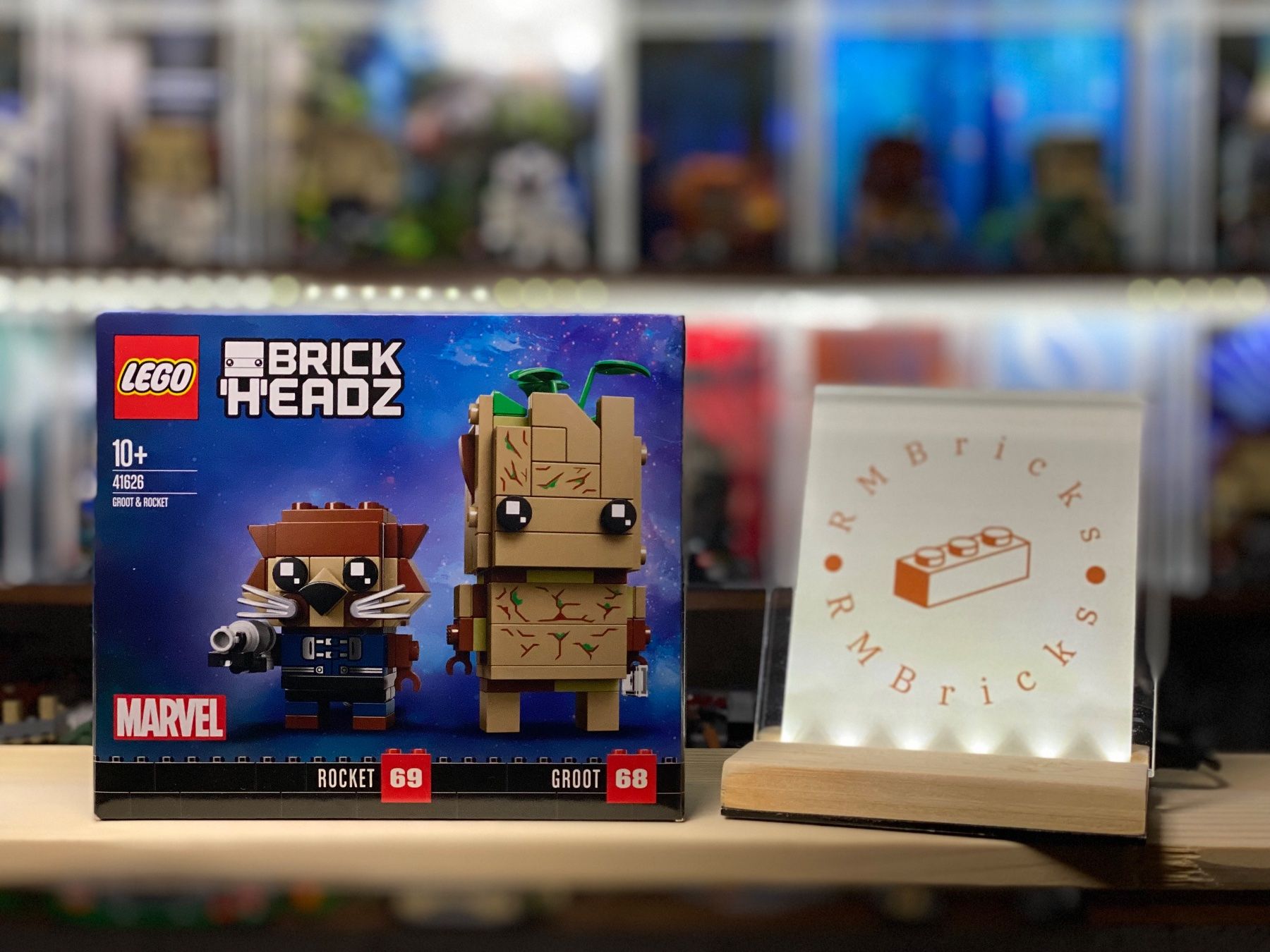 Lego Kit di costruzioni: LEGO Marvel Brickheadz 41626 Groot & Rocket – Nuovo e nell'imballaggio originale da Appenzell venduto da RMBricks