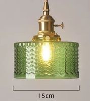 Lampe  suspension plafonnier Vintage en Verre