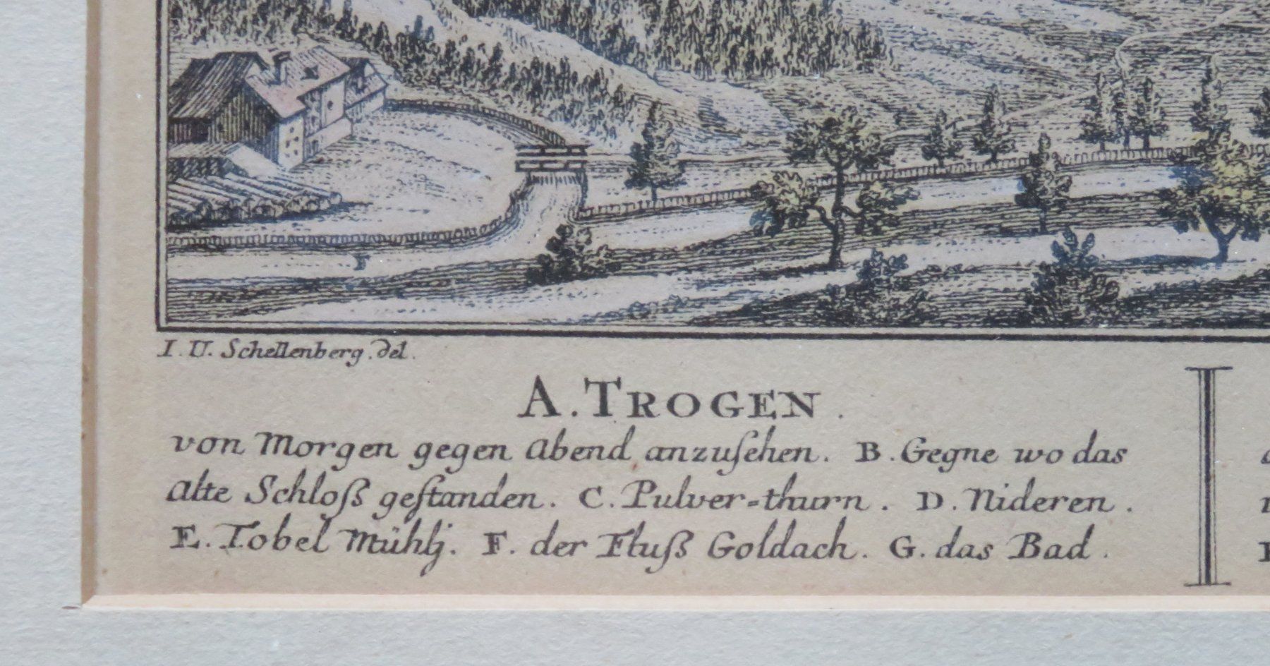 Incisioni: Trogen Kupferstich von Herrliberger 1757 – Usato da Kreuzlingen venduto da Koi4 3